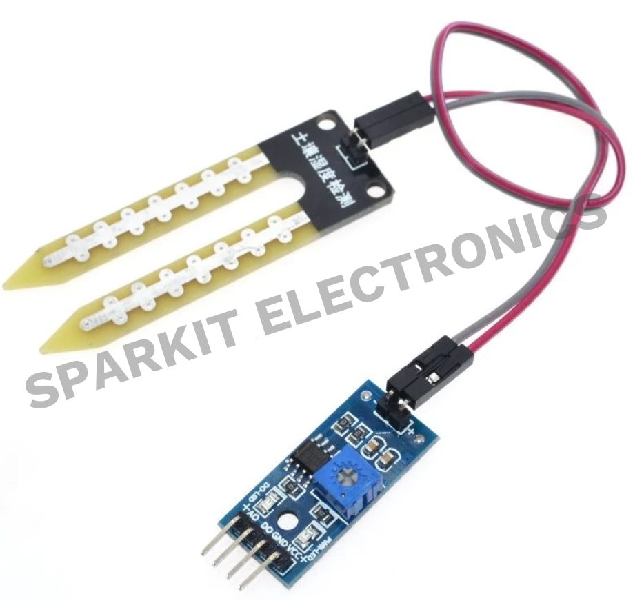Resistive soil moisture sensor